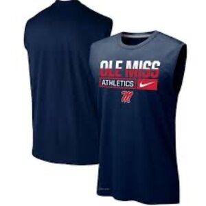 Nike Ole Miss Navy Sleeveless Shirt